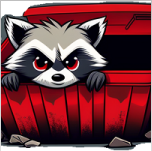 Raccoon In Bucket